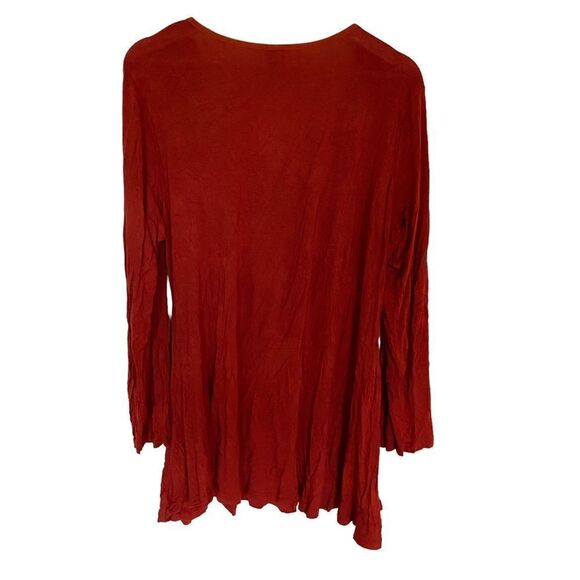 24/7
comfort apparel red scoop neck size 2XL tunic long sleeve - Picture 5 of 5